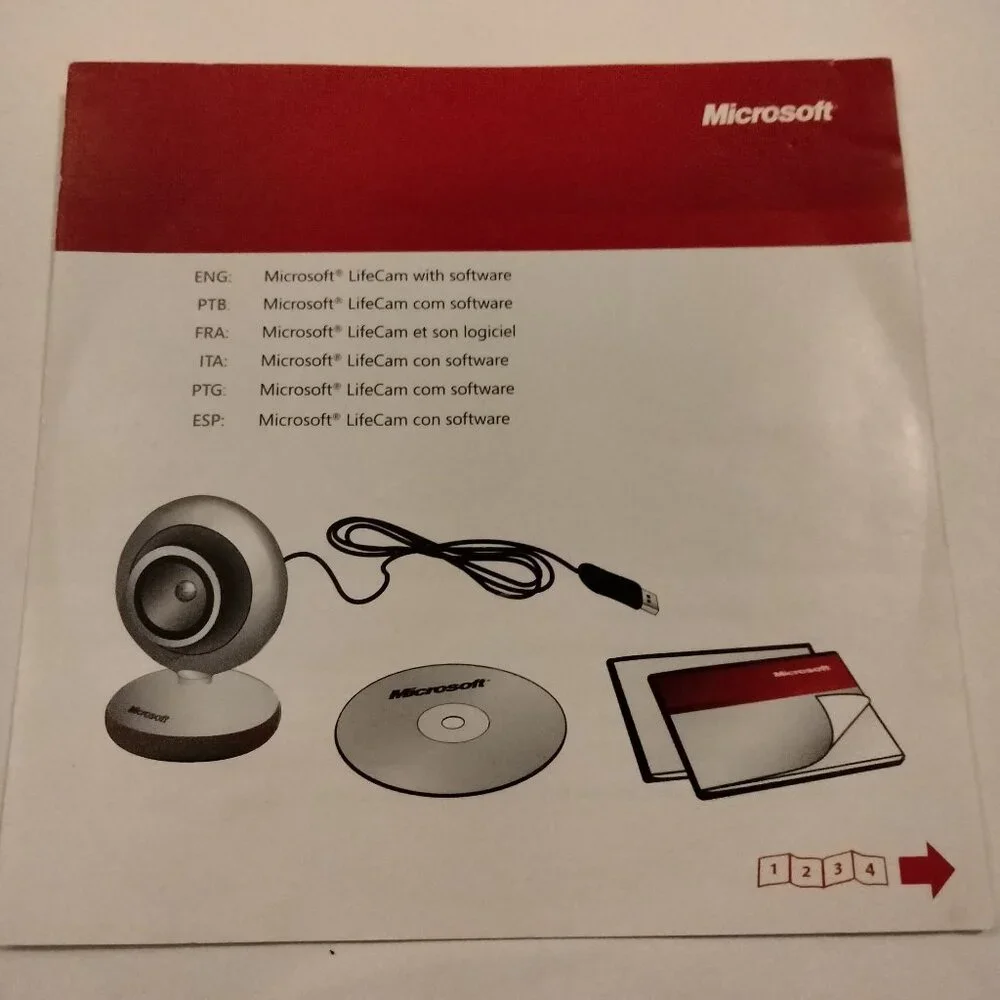Microsoft LifeCam Software Installation CD Product Guide Information